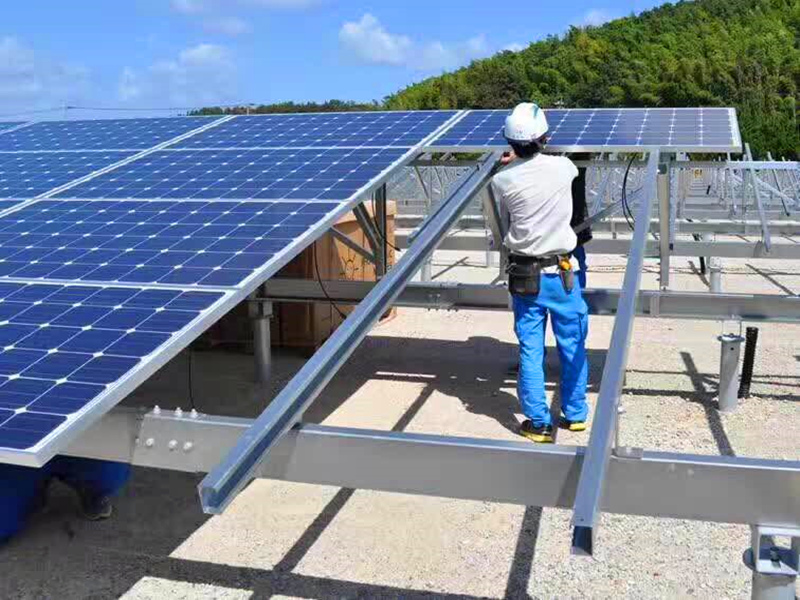 Pile ground solar mounting systems